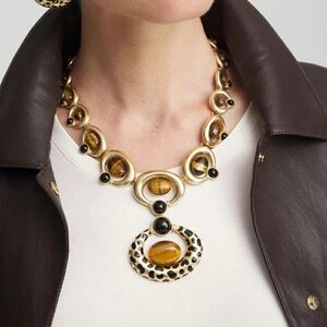 Chico's Originals Tiger's Eye Pendant Necklace